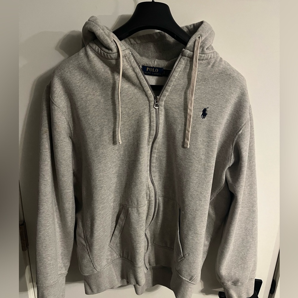 Polo Ralph Lauren double knit tech full zip grey